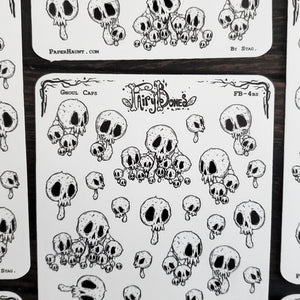 Ghoul Caps Mushroom Planner STICKER Sheet