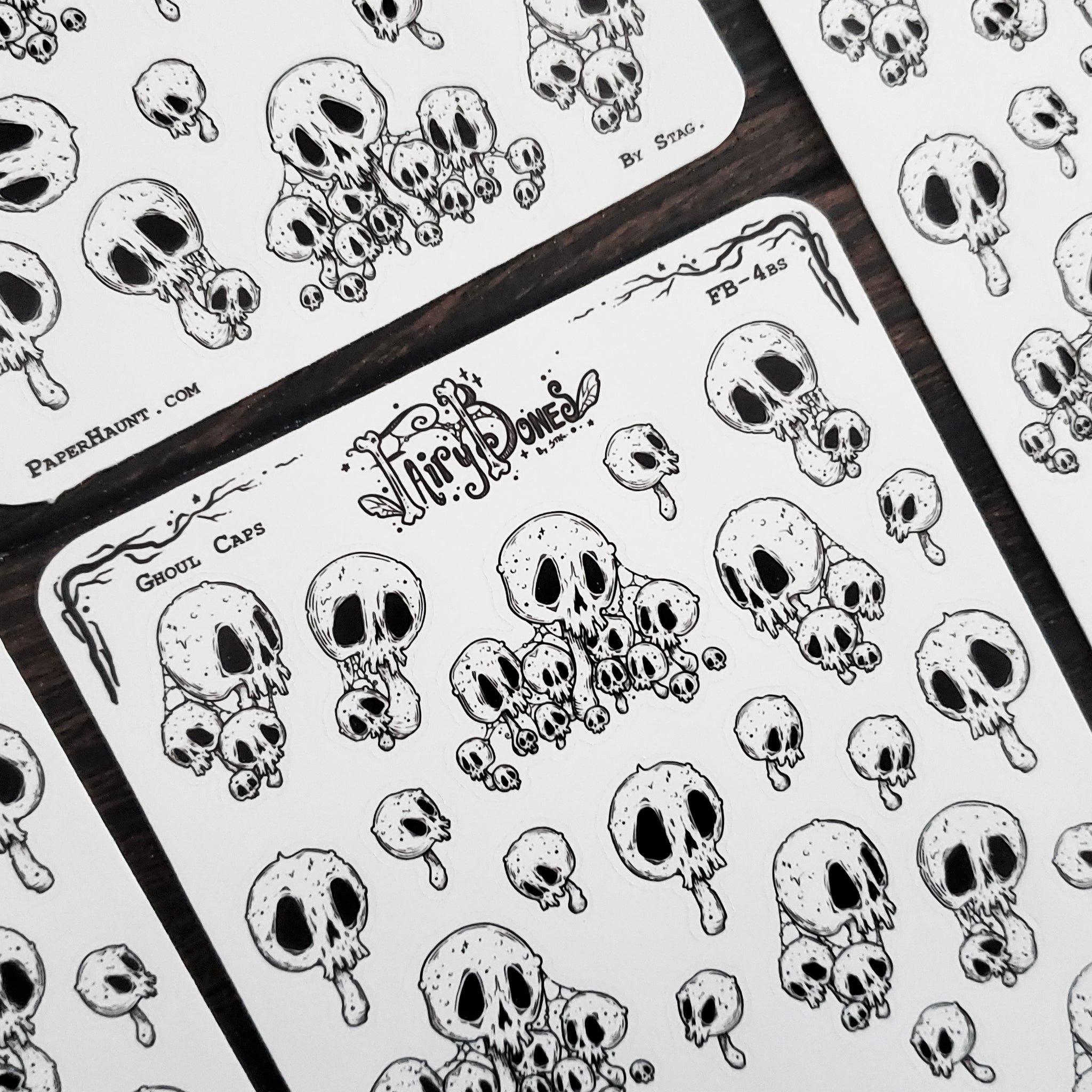 Ghoul Caps Mushroom Planner STICKER Sheet