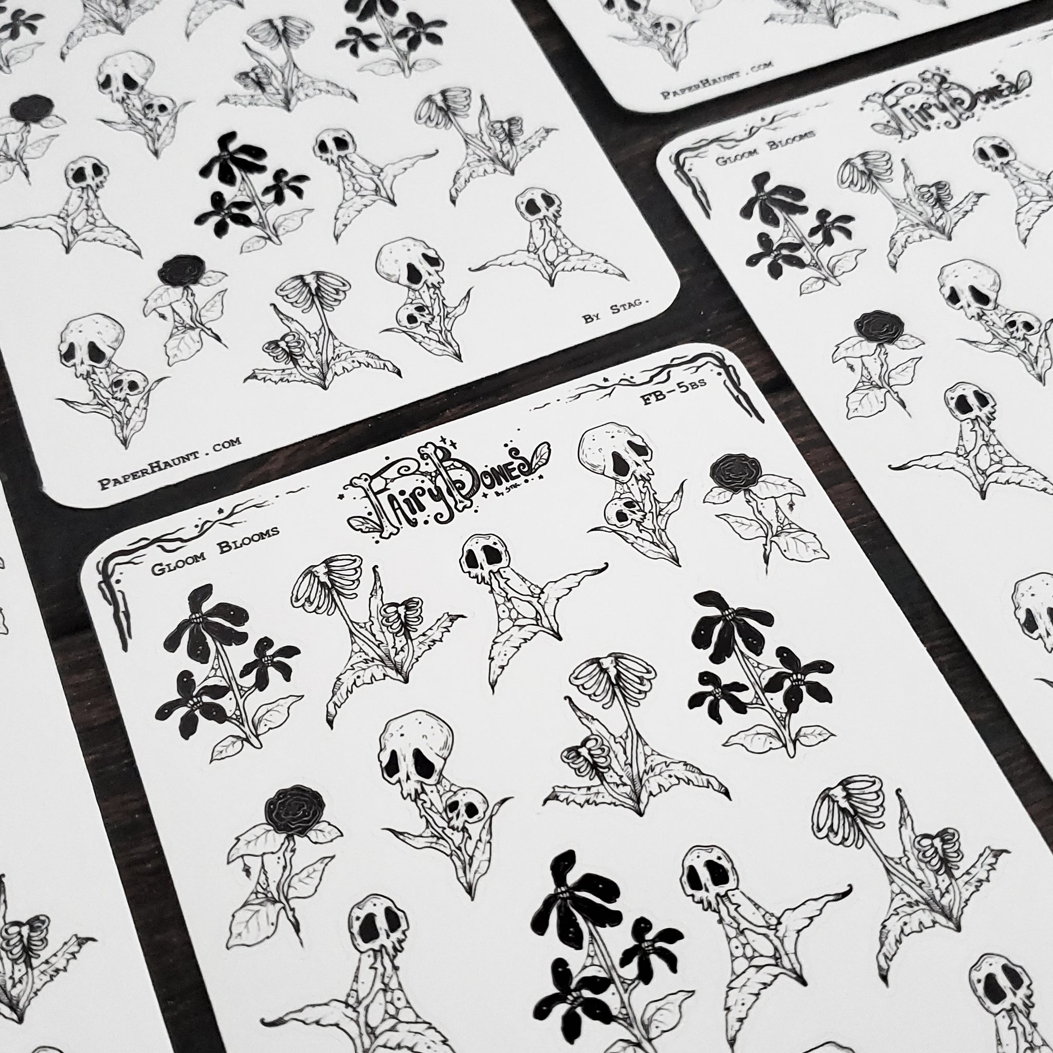 Gloom Bloom Spooky Plants Planner STICKER Sheet