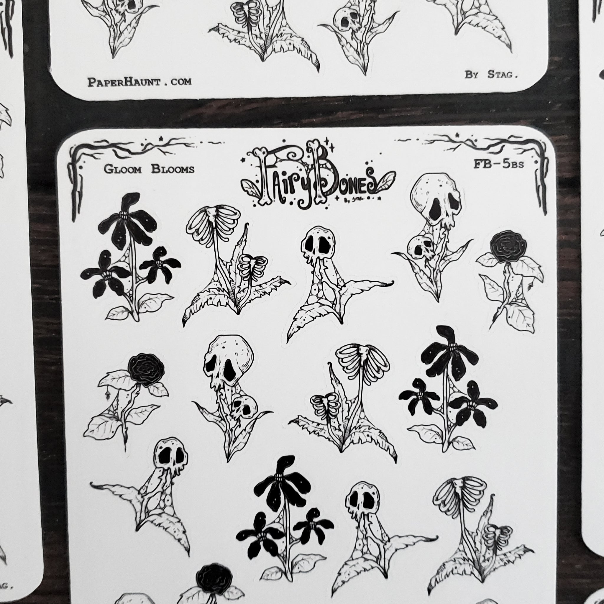 Gloom Bloom Spooky Plants Planner STICKER Sheet