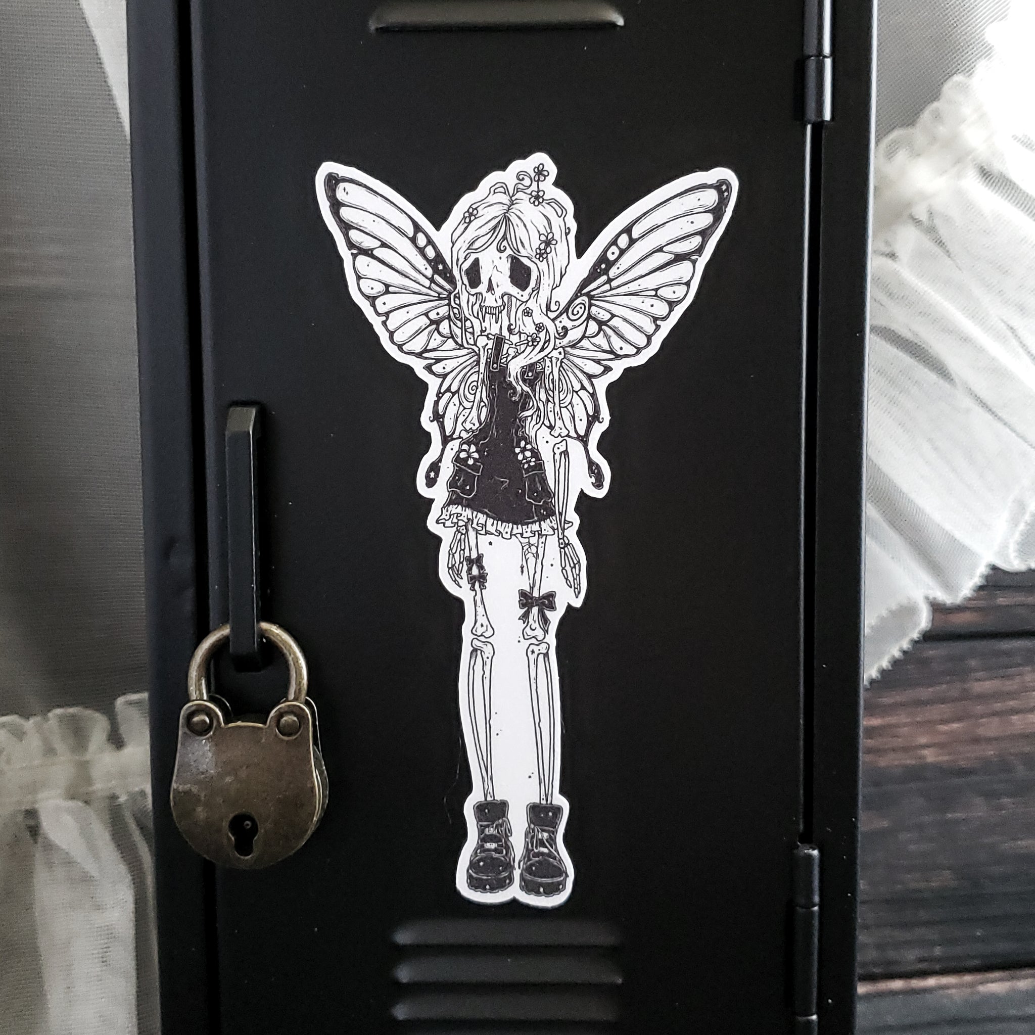 Flutter Bones Fairy Skeleton Magnet
