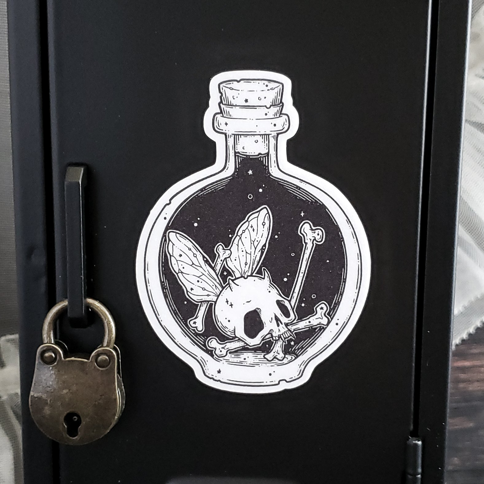 Horned Bottled Fairy Magnet