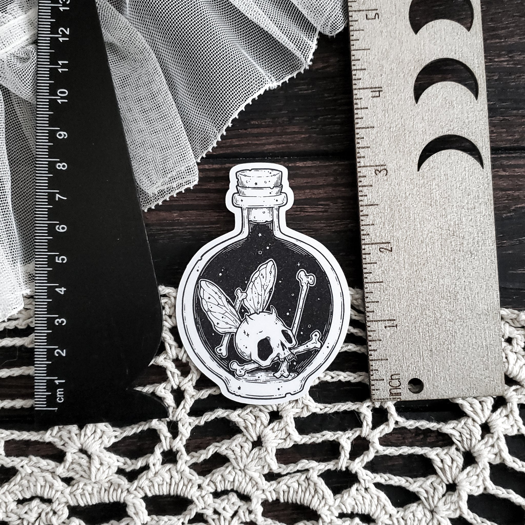 Horned Bottled Fairy Magnet
