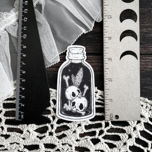 Bottled Fairy Skeleton Magnet