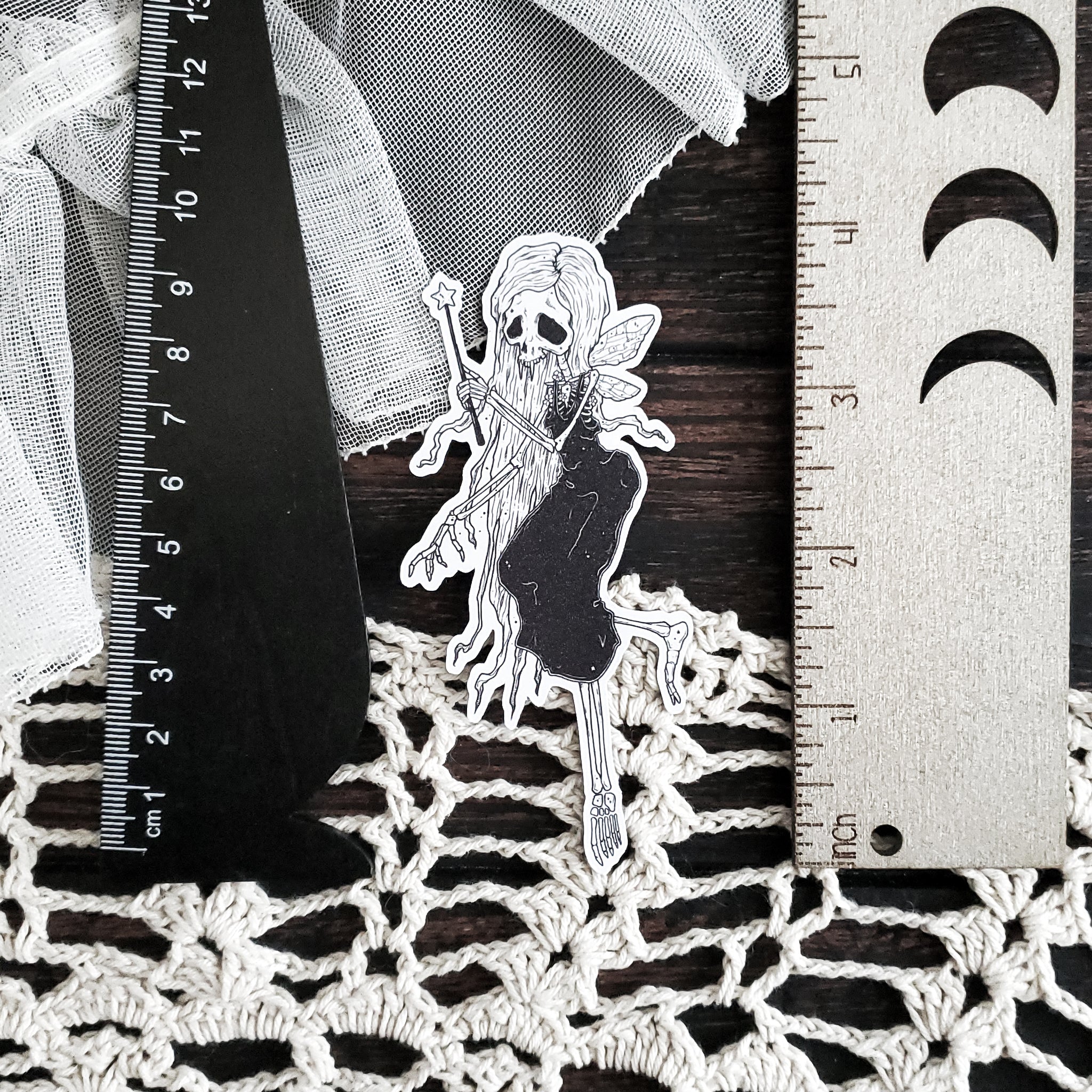 Sparkle Bones Fairy Skeleton Magnet