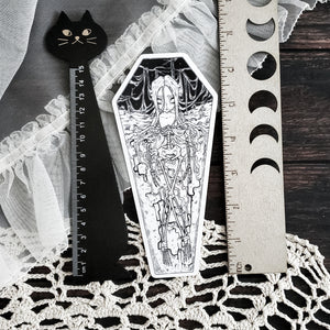 Skeleton Coffin Bookmark