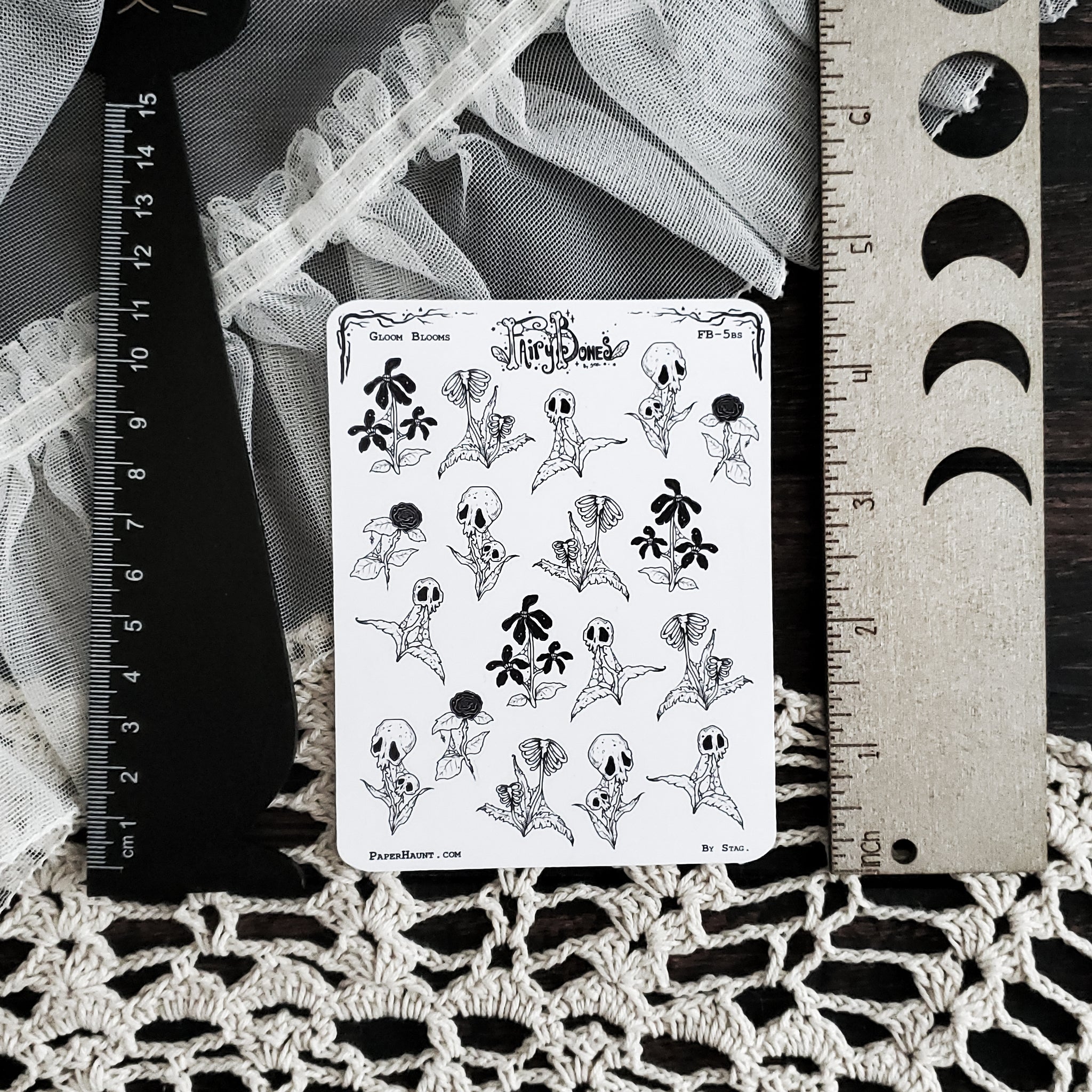 Gloom Bloom Spooky Plants Planner STICKER Sheet