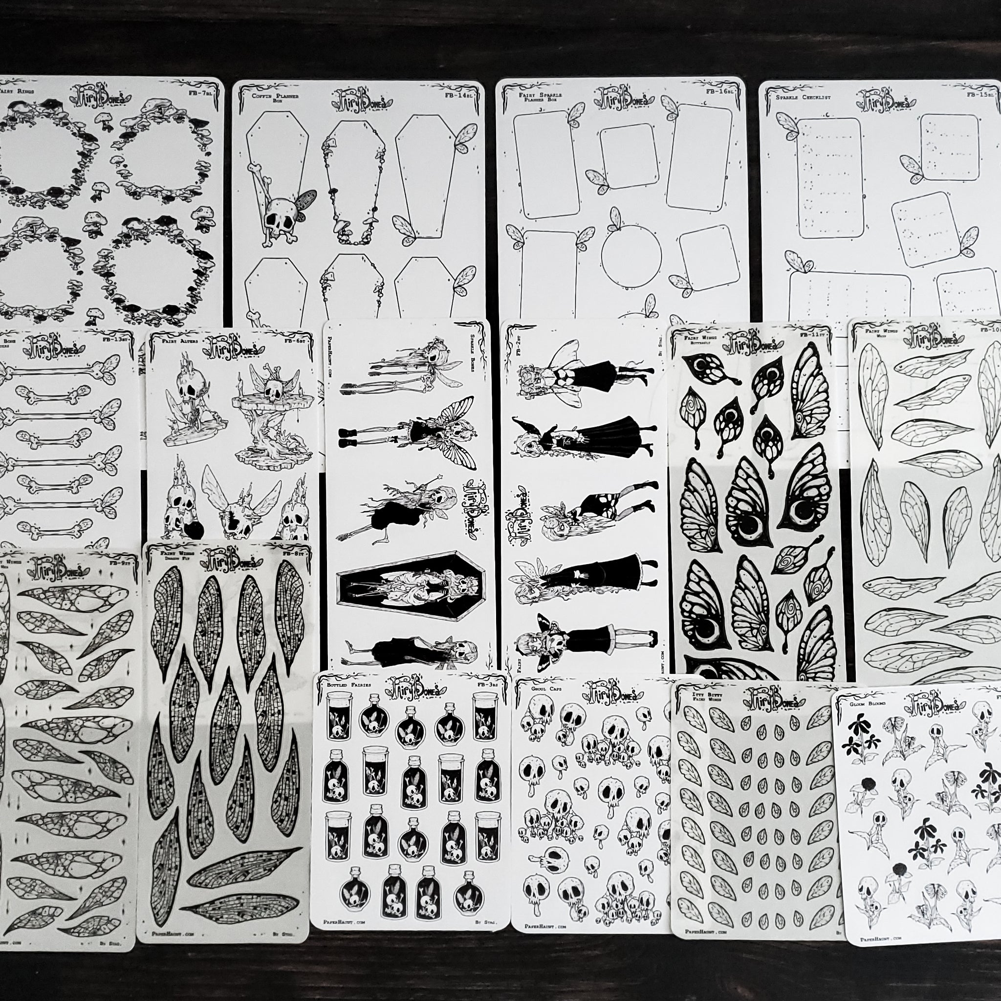 Fairy Bones STICKER Sheet Collection Bundle