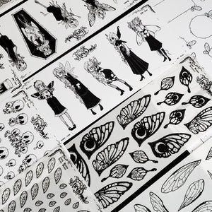 Fairy Bones STICKER Sheet Collection Bundle