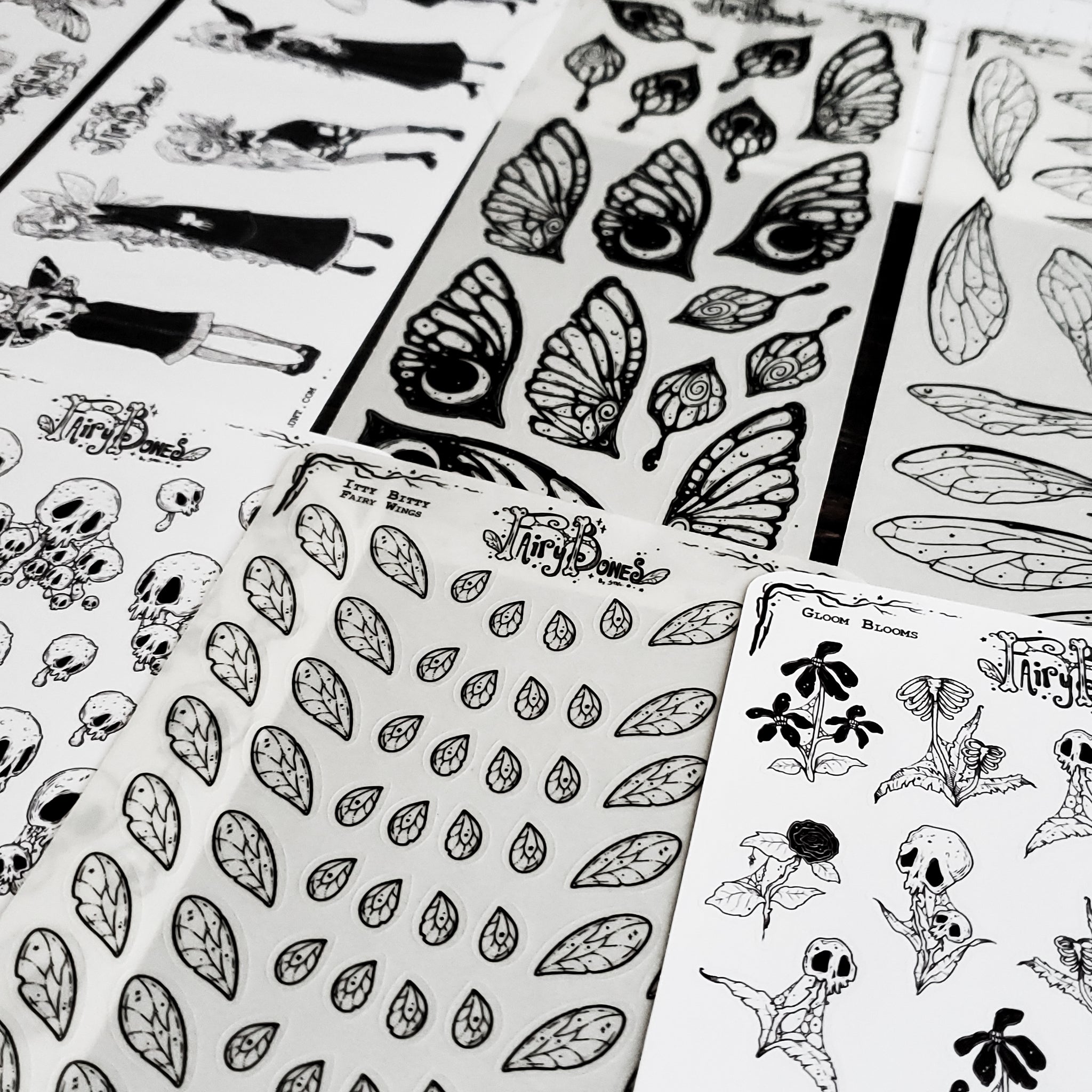 Fairy Bones STICKER Sheet Collection Bundle