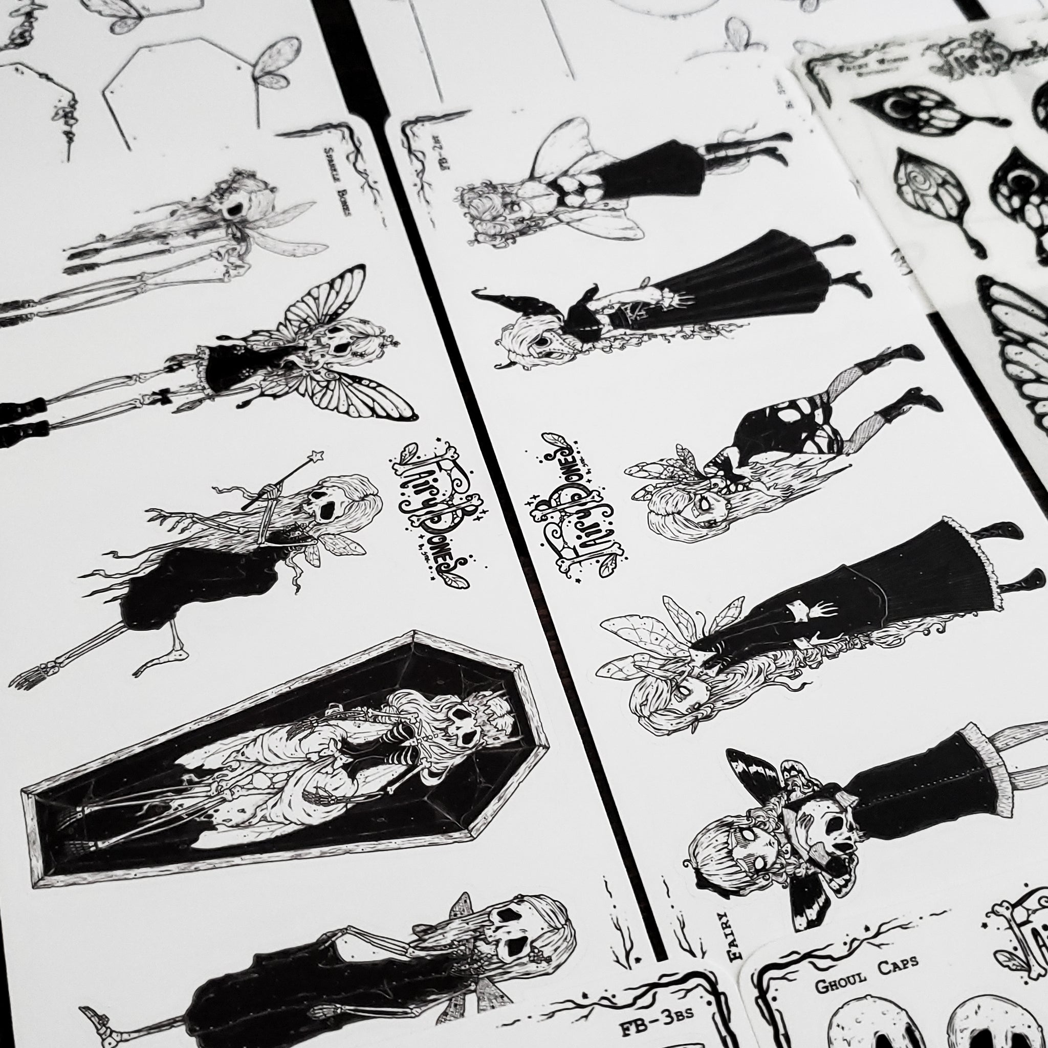 Fairy Bones STICKER Sheet Collection Bundle