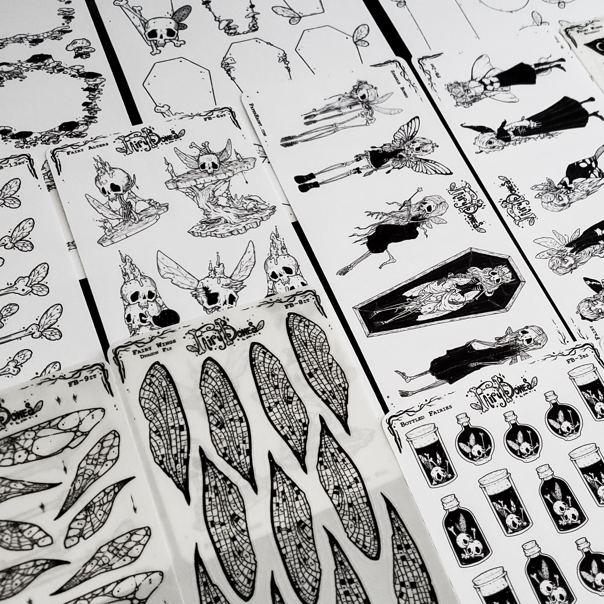 Fairy Bones STICKER Sheet Collection Bundle