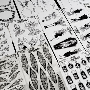 Fairy Bones STICKER Sheet Collection Bundle