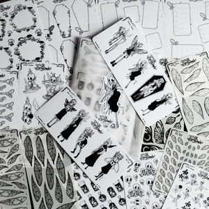 Fairy Bones STICKER Sheet Collection Bundle