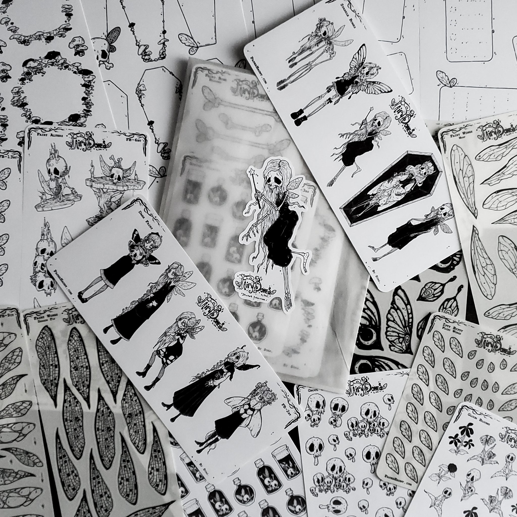 Fairy Bones STICKER Sheet Collection Bundle