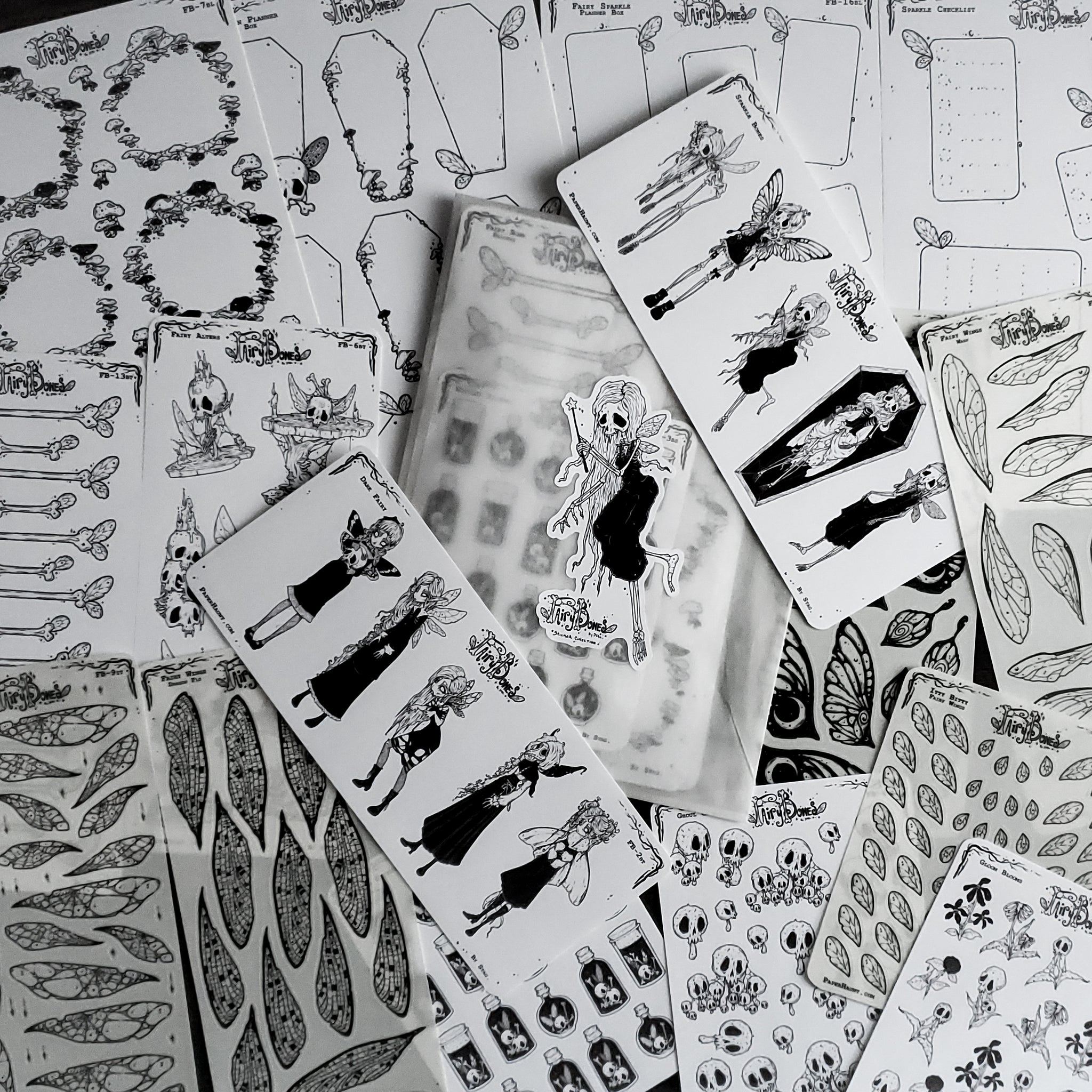 Fairy Bones STICKER Sheet Collection Bundle