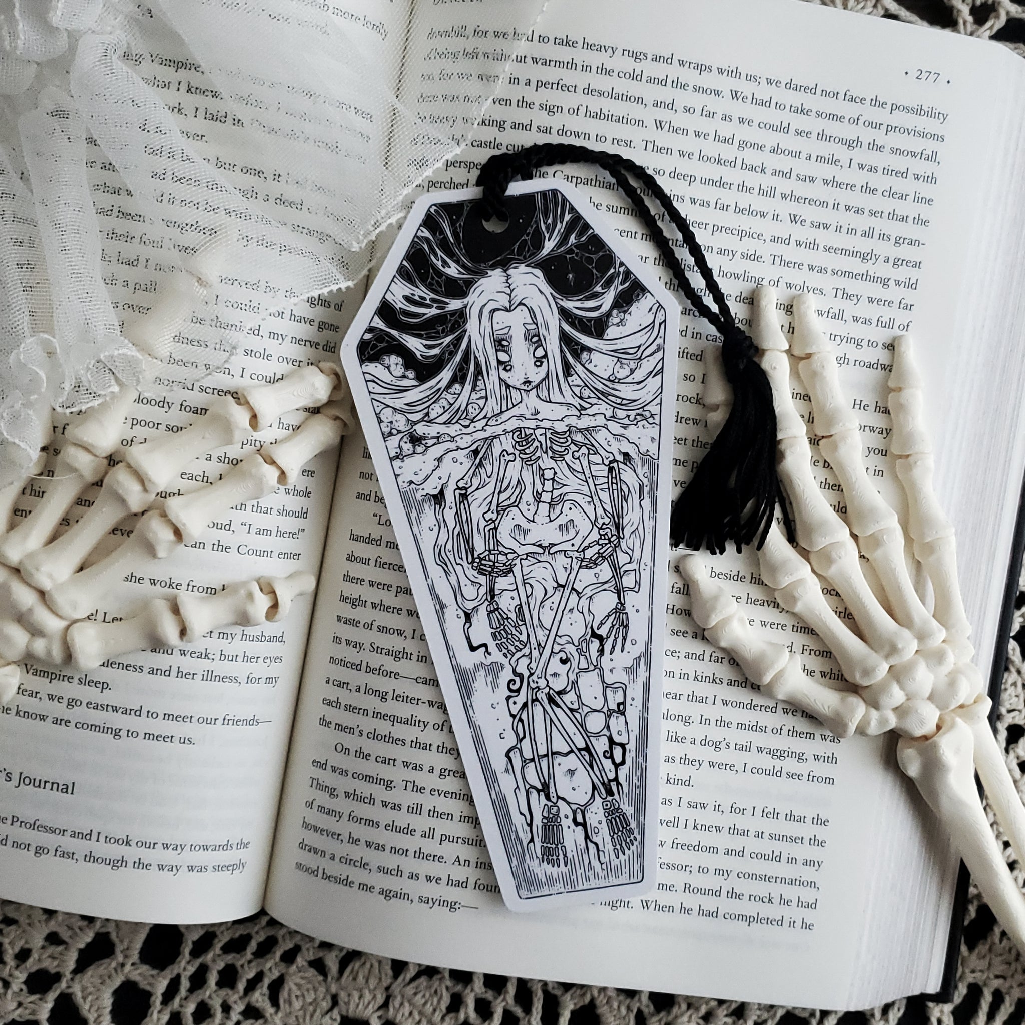 Skeleton Coffin Spider Bookmark