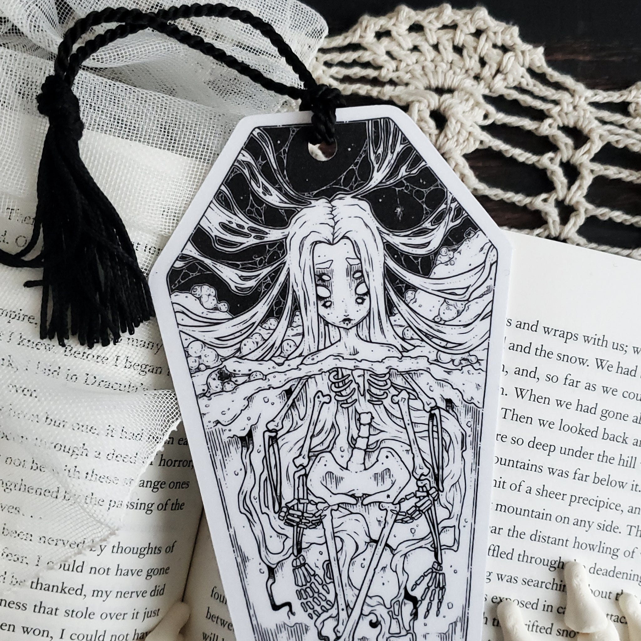 Skeleton Coffin Spider Bookmark