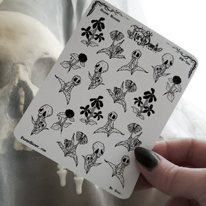 Gloom Bloom Spooky Plants Planner STICKER Sheet
