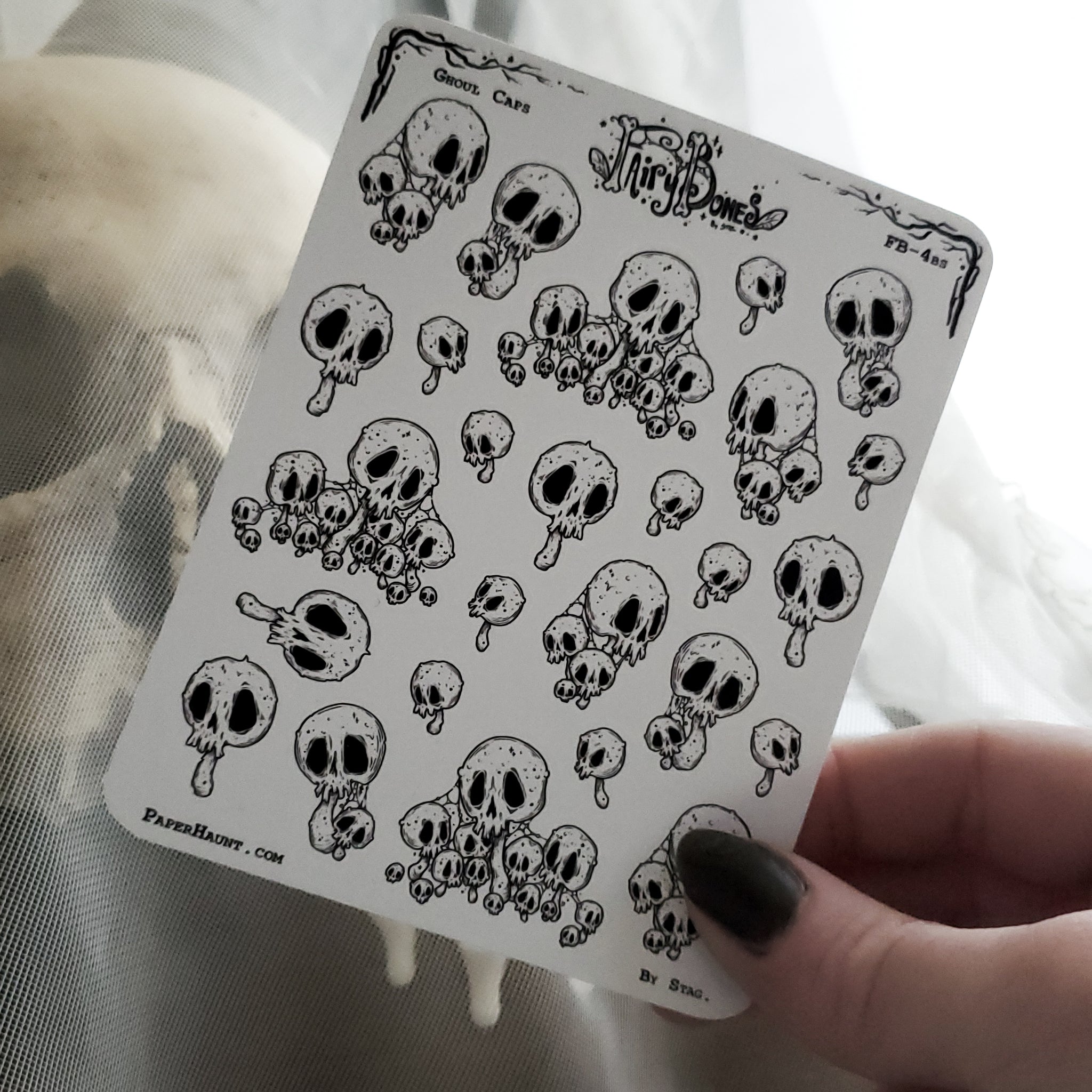 Ghoul Caps Mushroom Planner STICKER Sheet