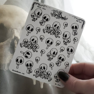 Ghoul Caps Mushroom Planner STICKER Sheet