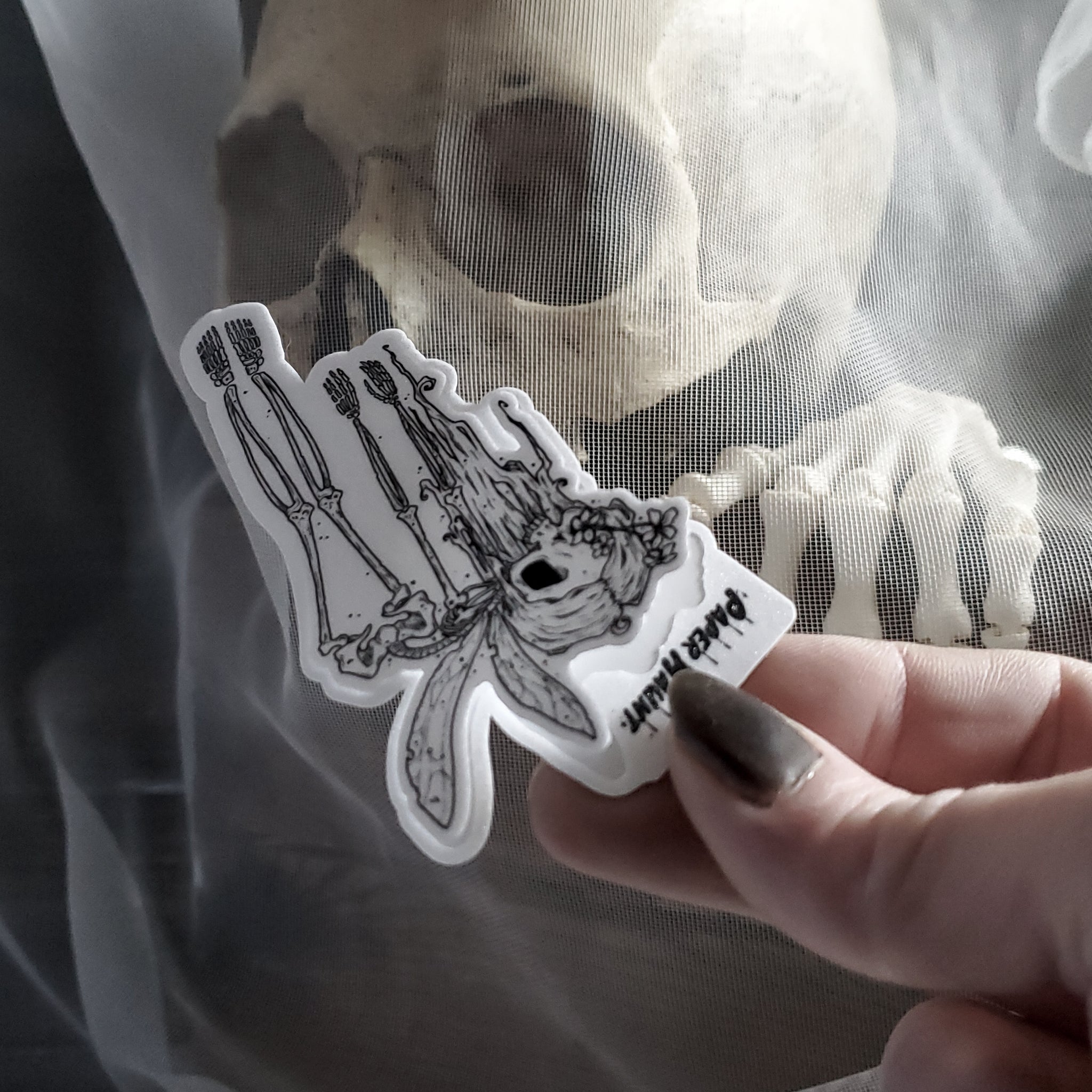 Fairy Skeleton Sticker
