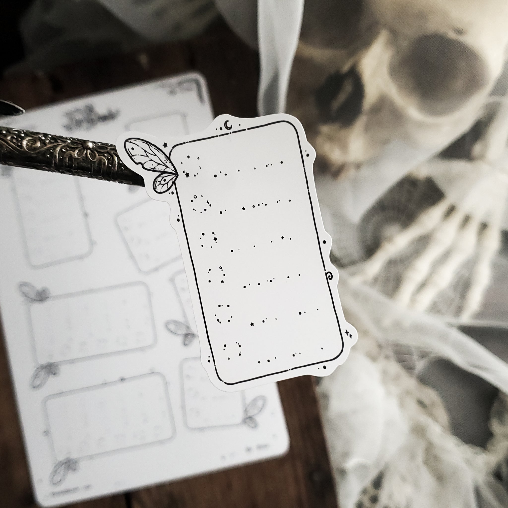 Sparkle Fairy Checkbox Planner Boxes Sticker Sheet
