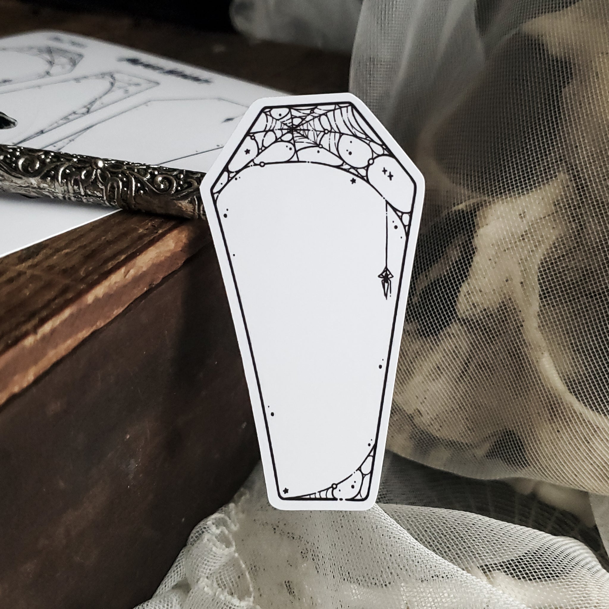 Coffin Web planner boxes Sticker sheet