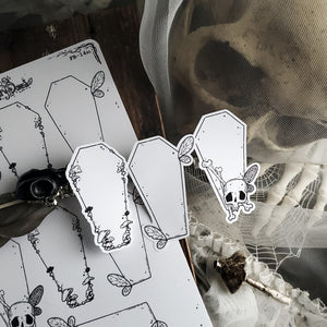 Coffin Fairy Planner Boxes Sticker Sheet