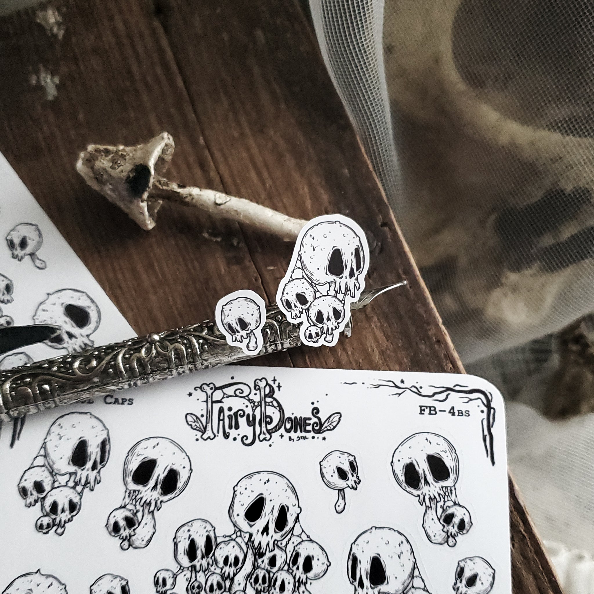 Ghoul Caps Mushroom Planner STICKER Sheet