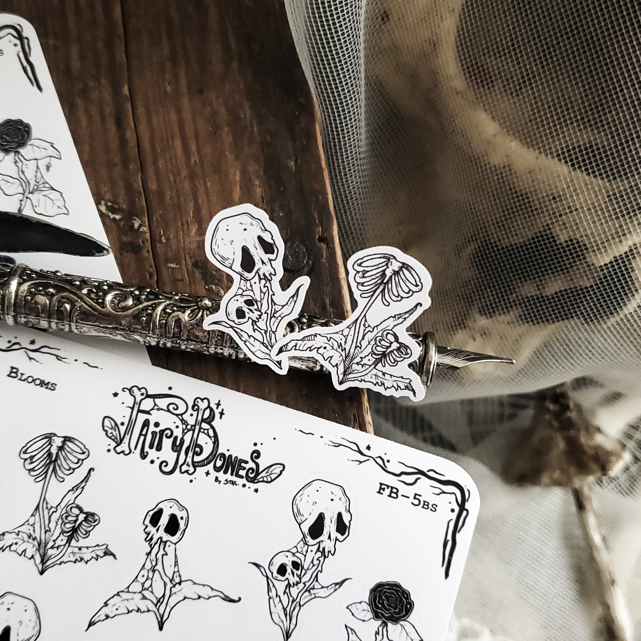 Gloom Bloom Spooky Plants Planner STICKER Sheet