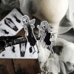 Sparkle Bones Fairy Skeleton STICKER Sheet
