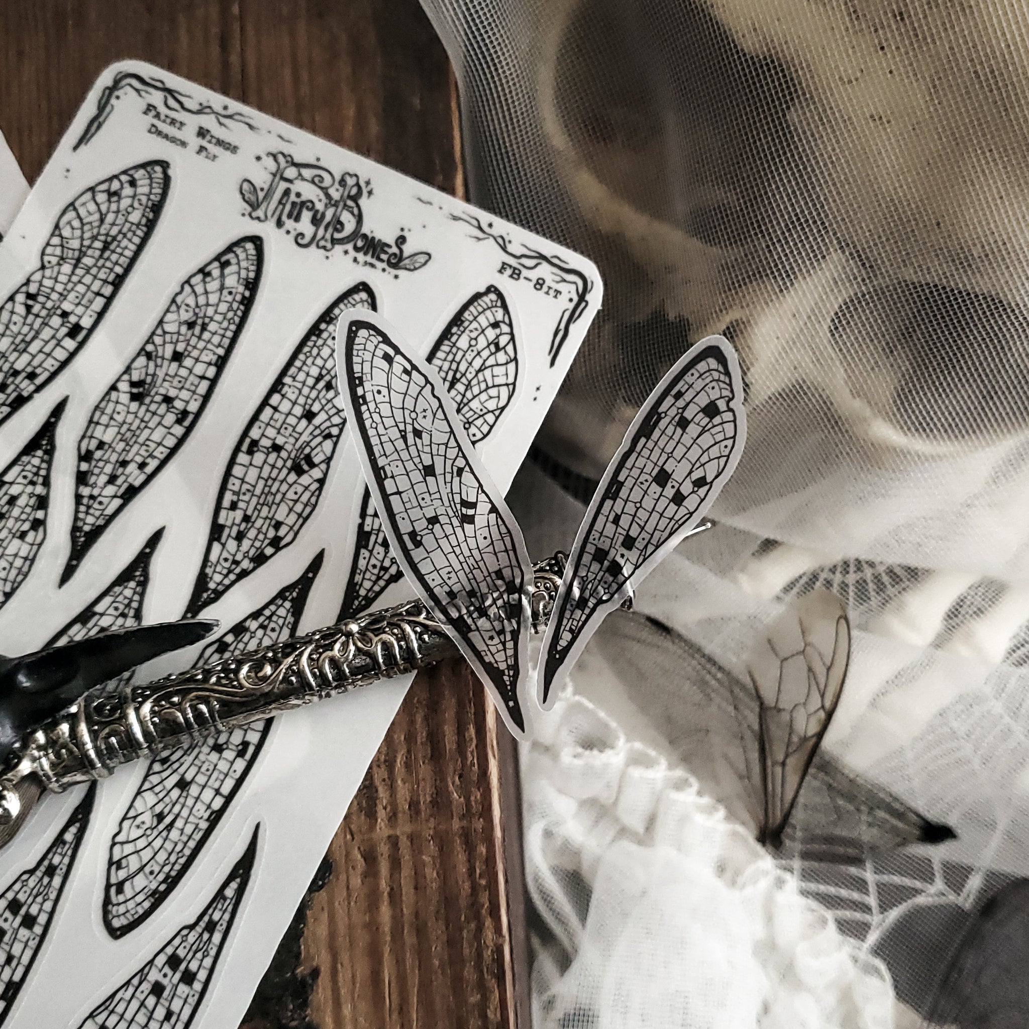 Dragonfly Fairy Wing STICKER Sheet