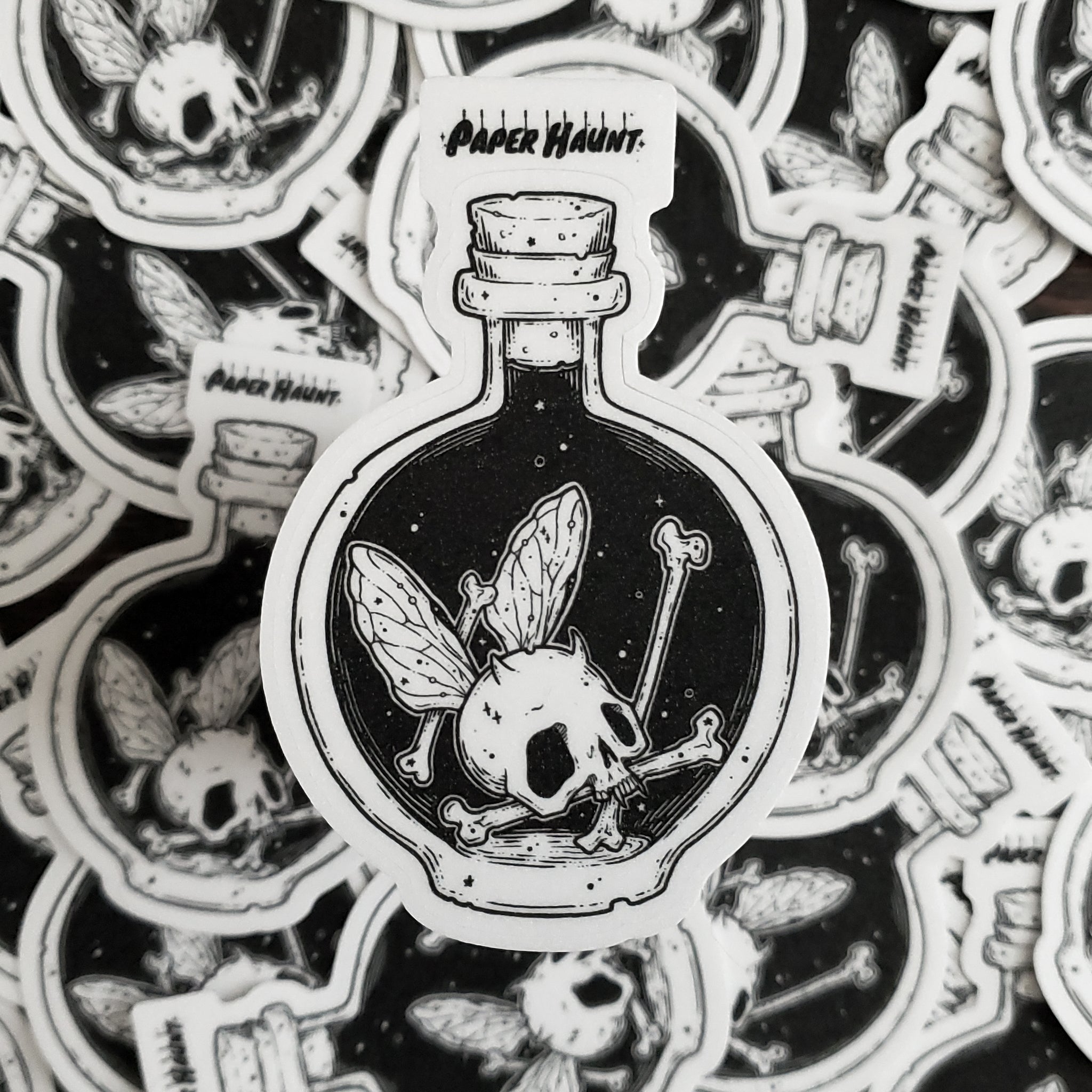 Horned Bottled Fairy Sticker
