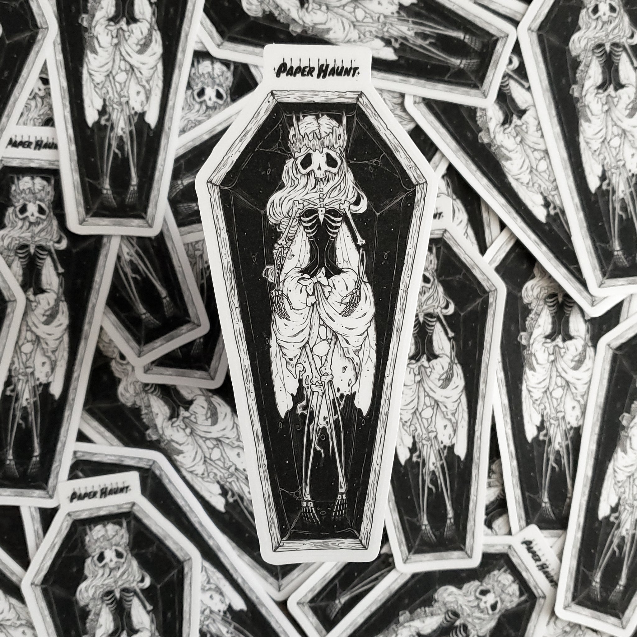 Coffin Fairy Skeleton Sticker