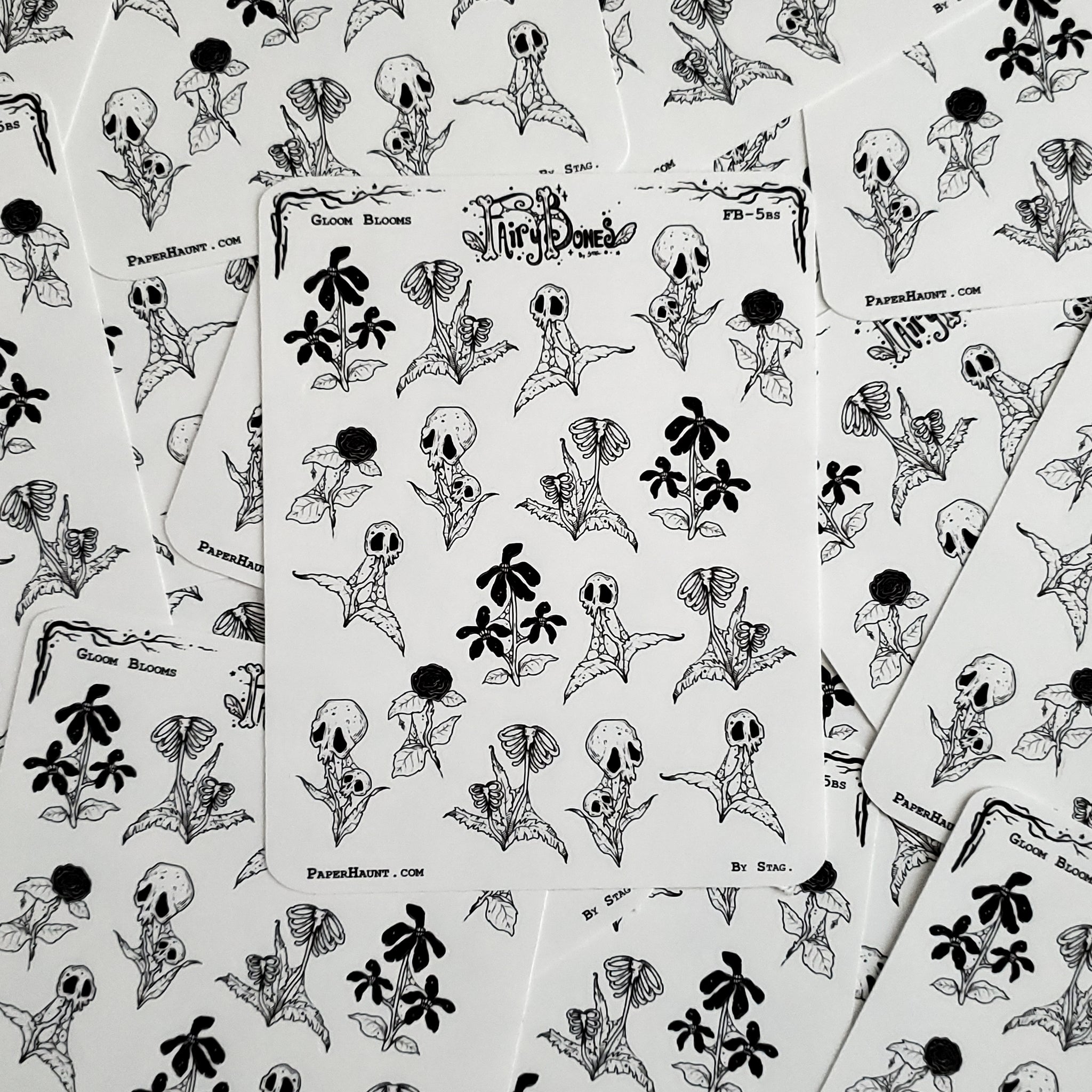 Gloom Bloom Spooky Plants Planner STICKER Sheet