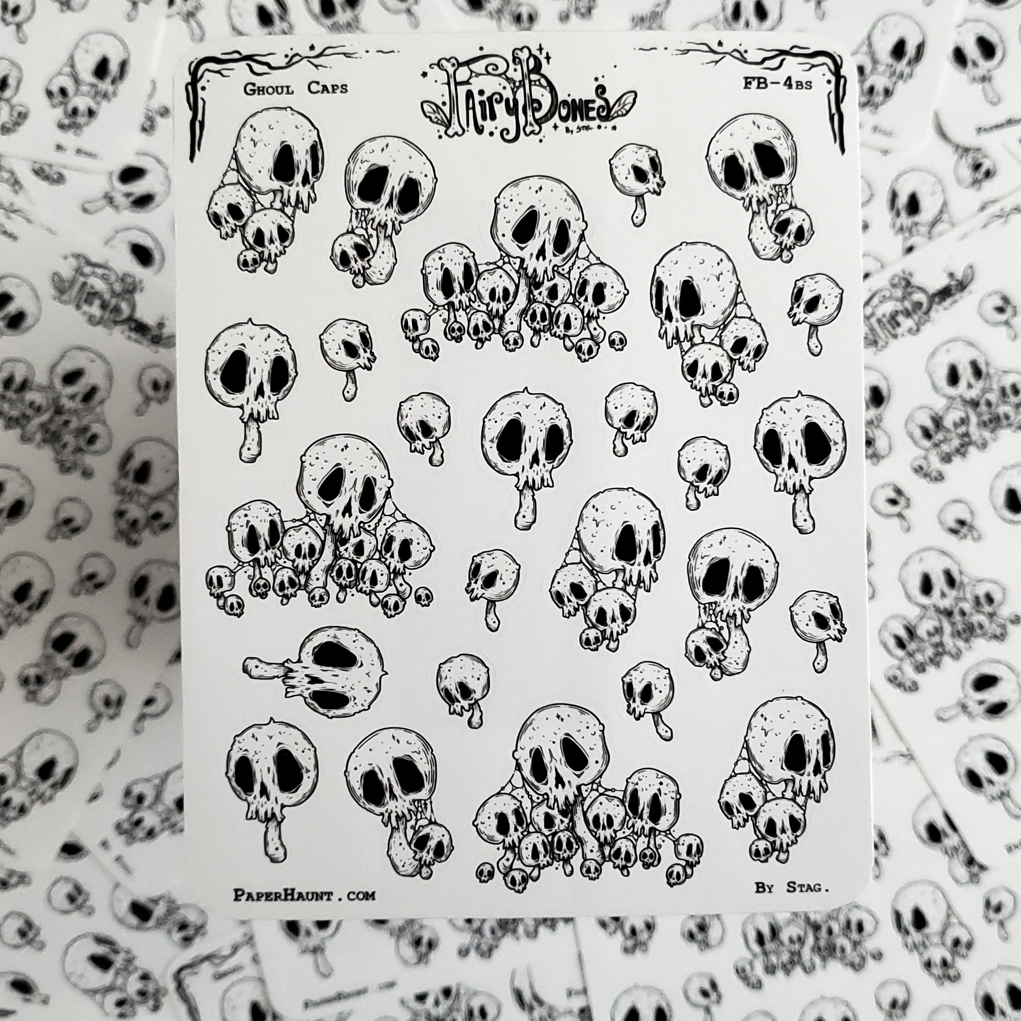 Ghoul Caps Mushroom Planner STICKER Sheet
