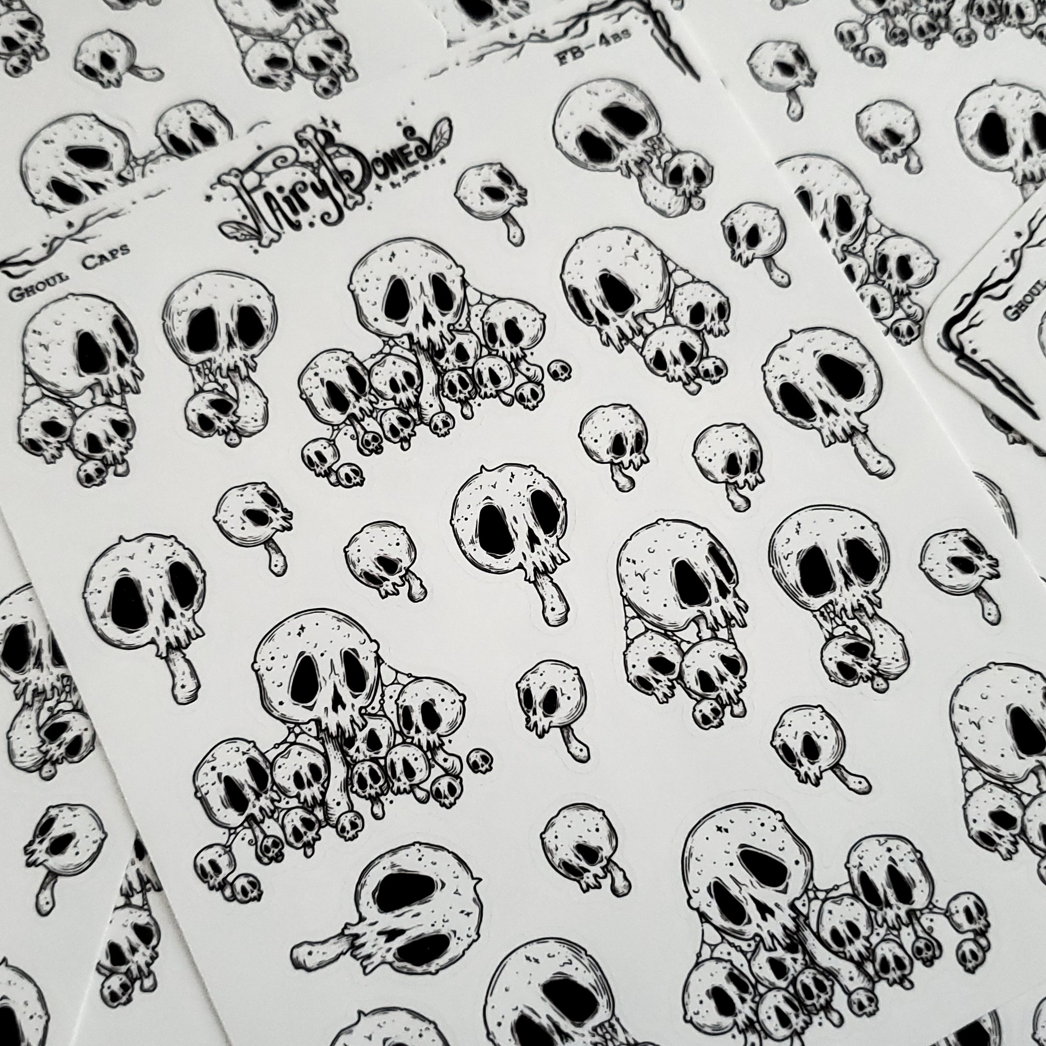 Ghoul Caps Mushroom Planner STICKER Sheet
