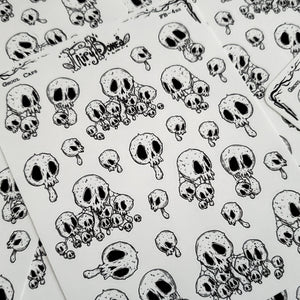 Ghoul Caps Mushroom Planner STICKER Sheet