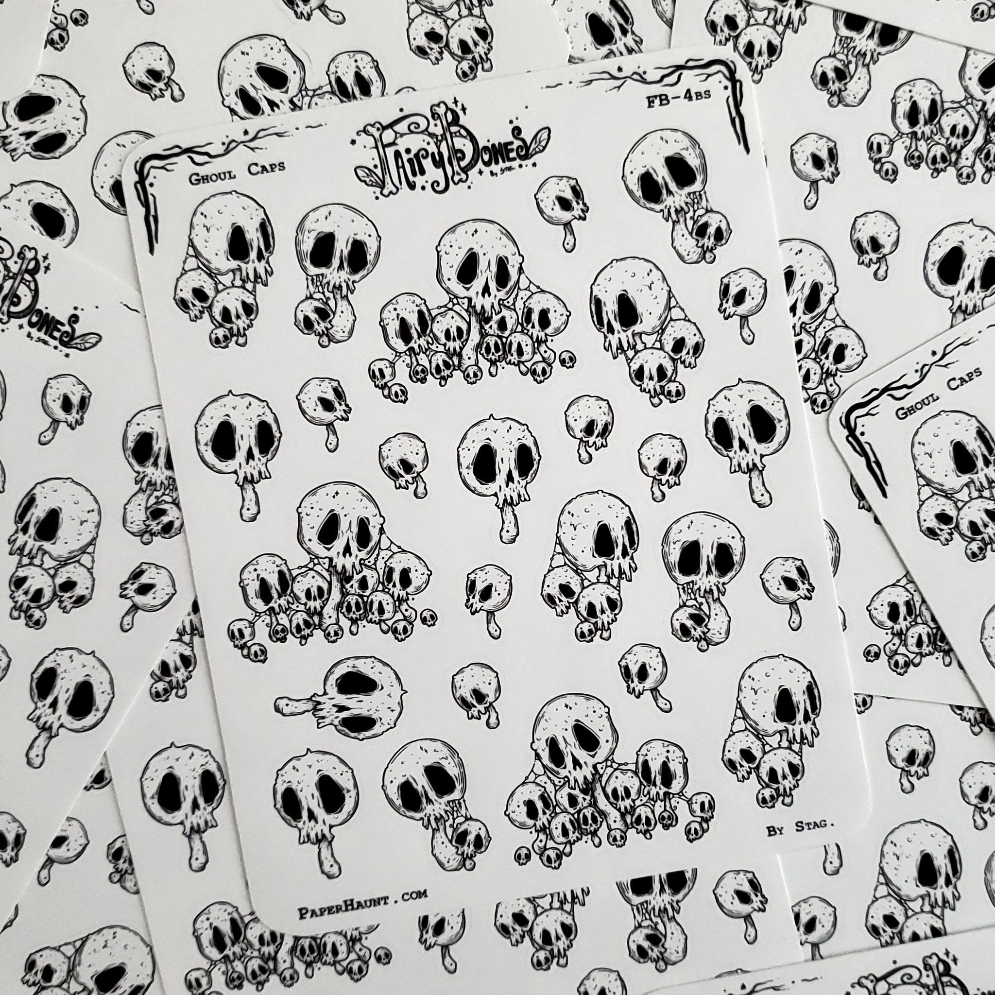 Ghoul Caps Mushroom Planner STICKER Sheet