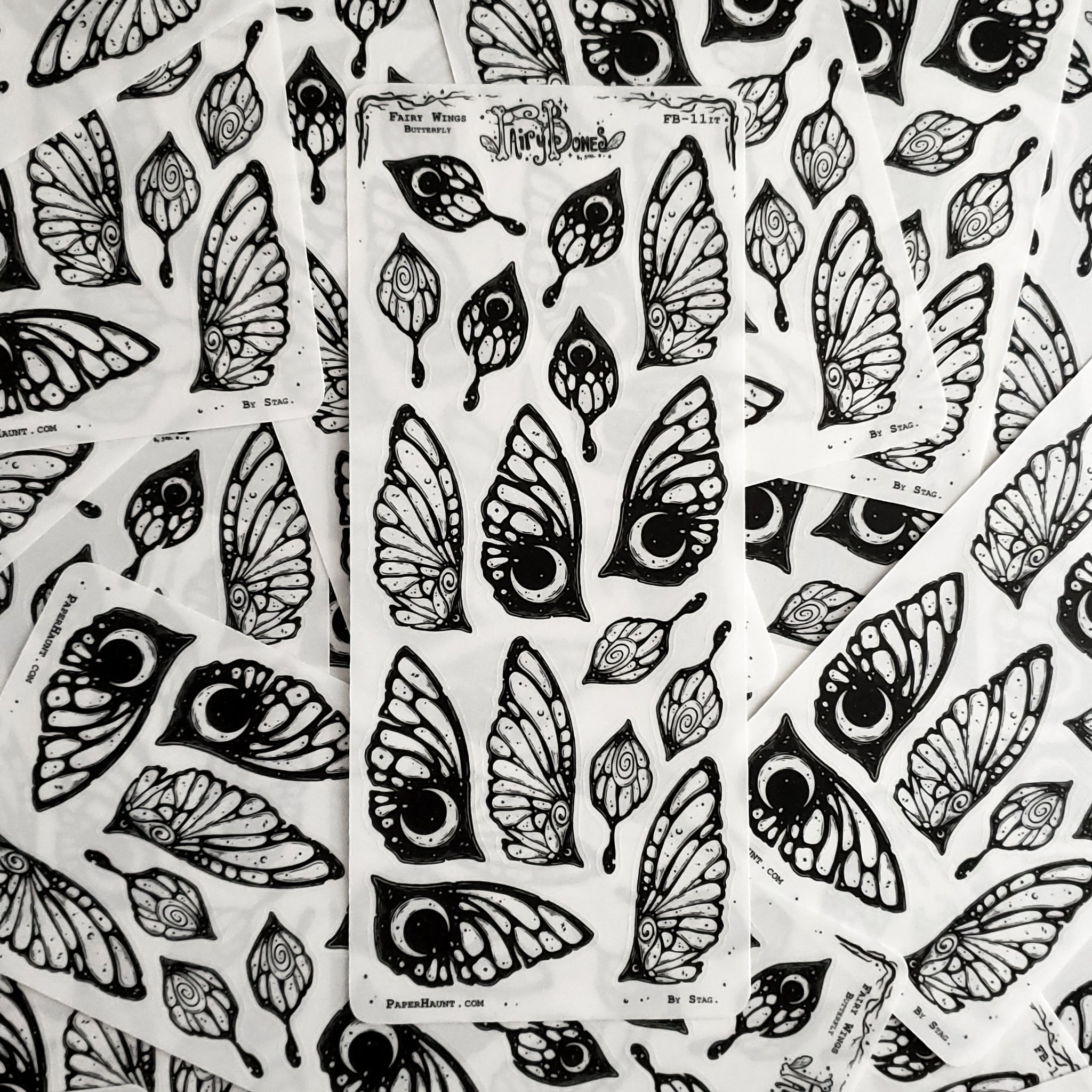 Butterfly Fairy Wing STICKER Sheet