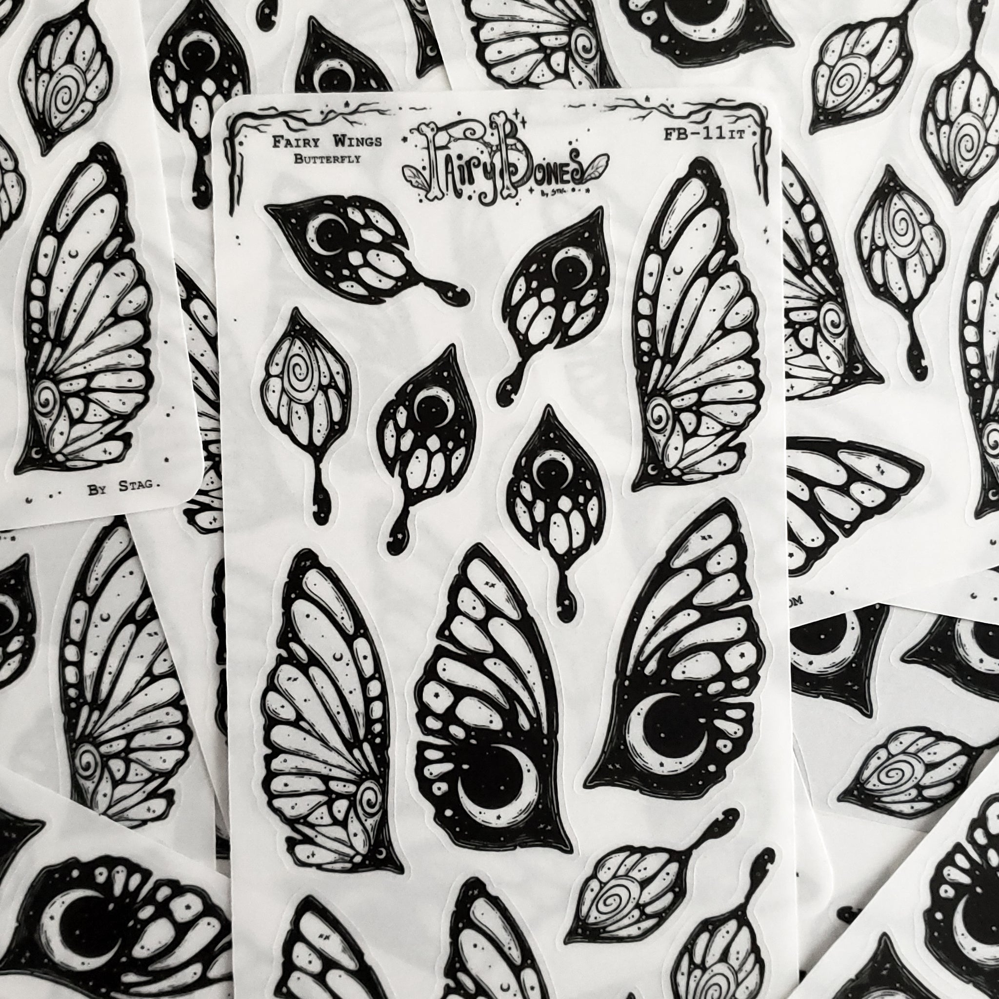 Butterfly Fairy Wing STICKER Sheet