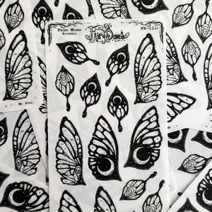 Butterfly Fairy Wing STICKER Sheet