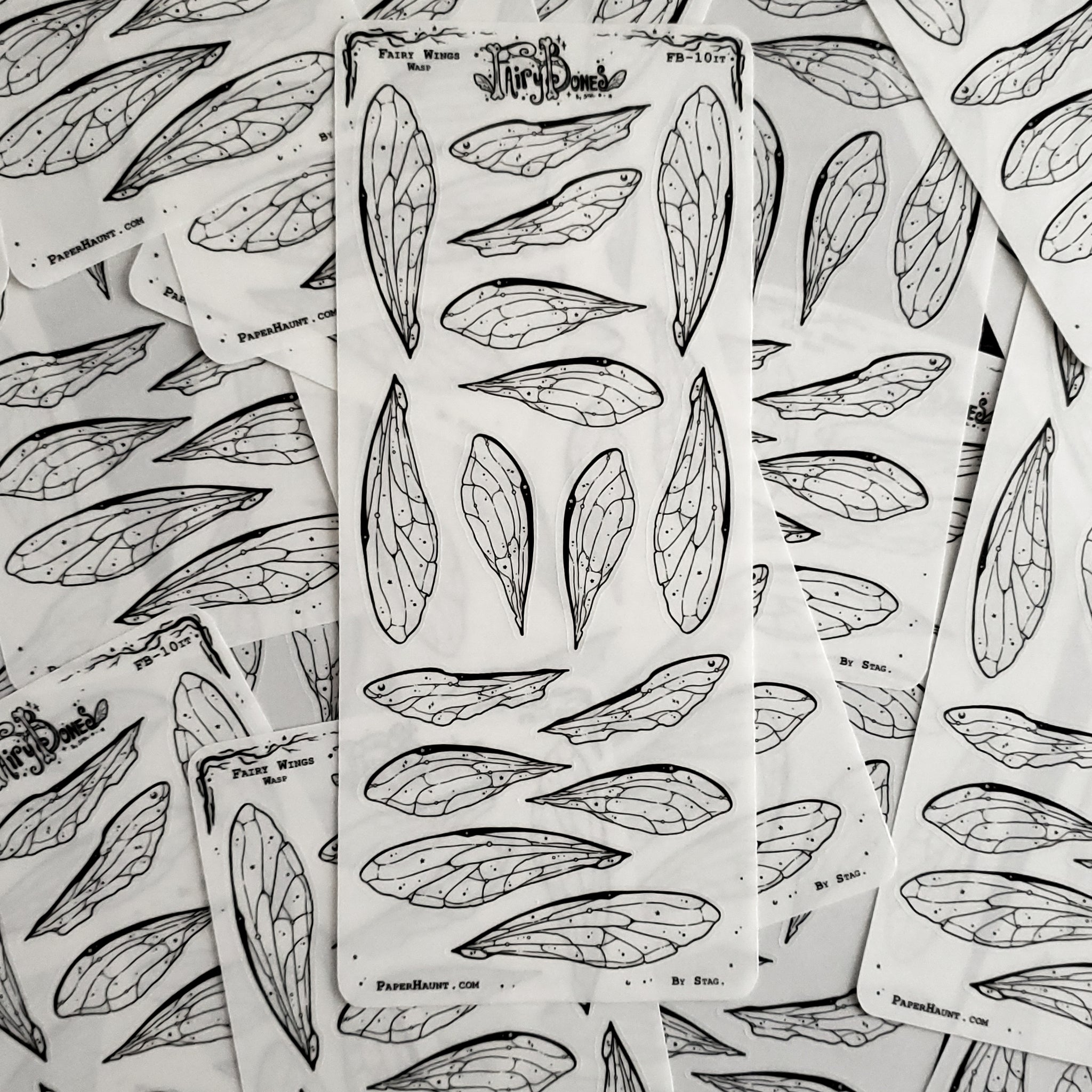 Wasp Fairy Wing STICKER Sheet