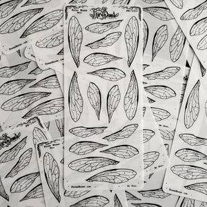 Wasp Fairy Wing STICKER Sheet
