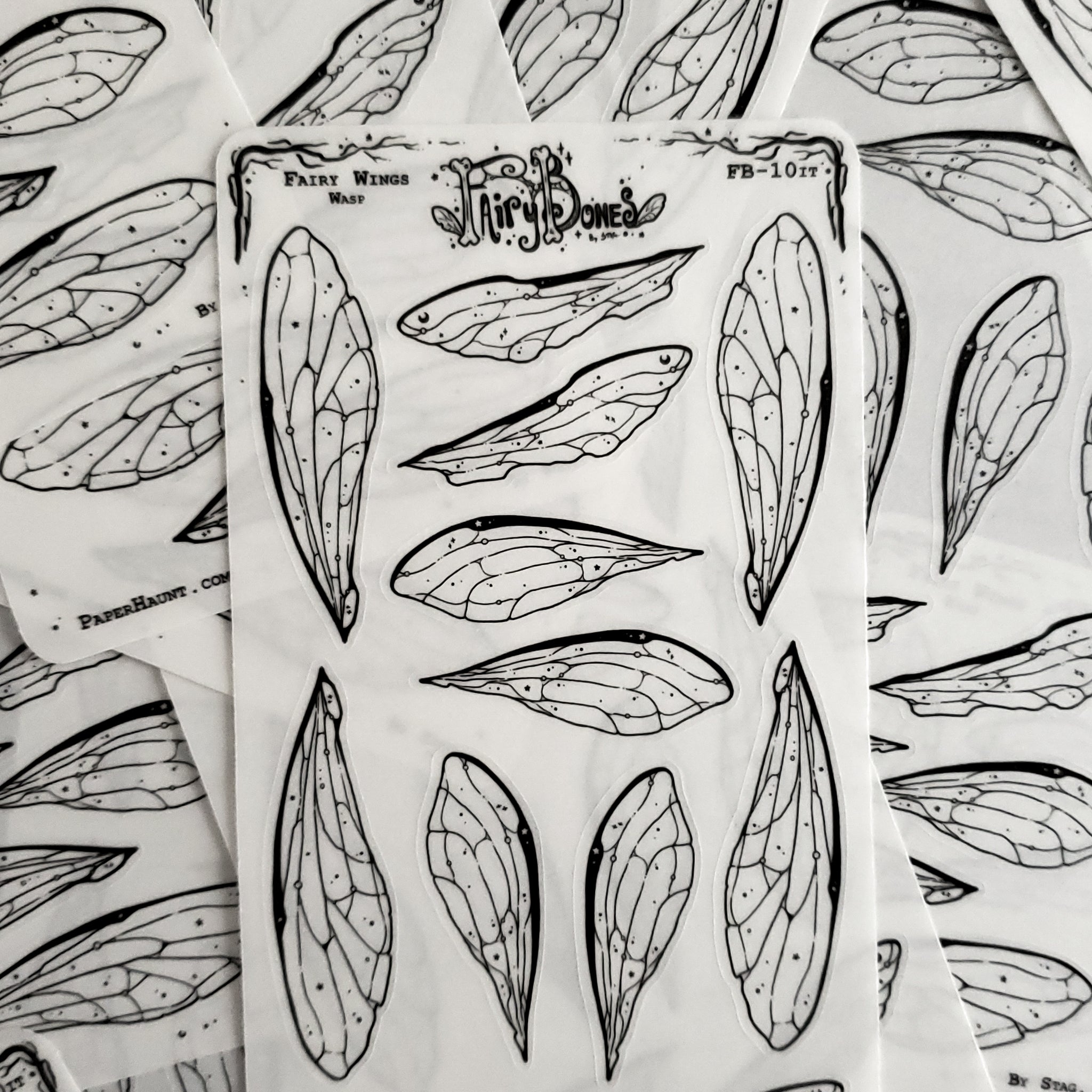Wasp Fairy Wing STICKER Sheet