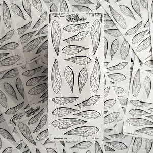 Wasp Fairy Wing STICKER Sheet