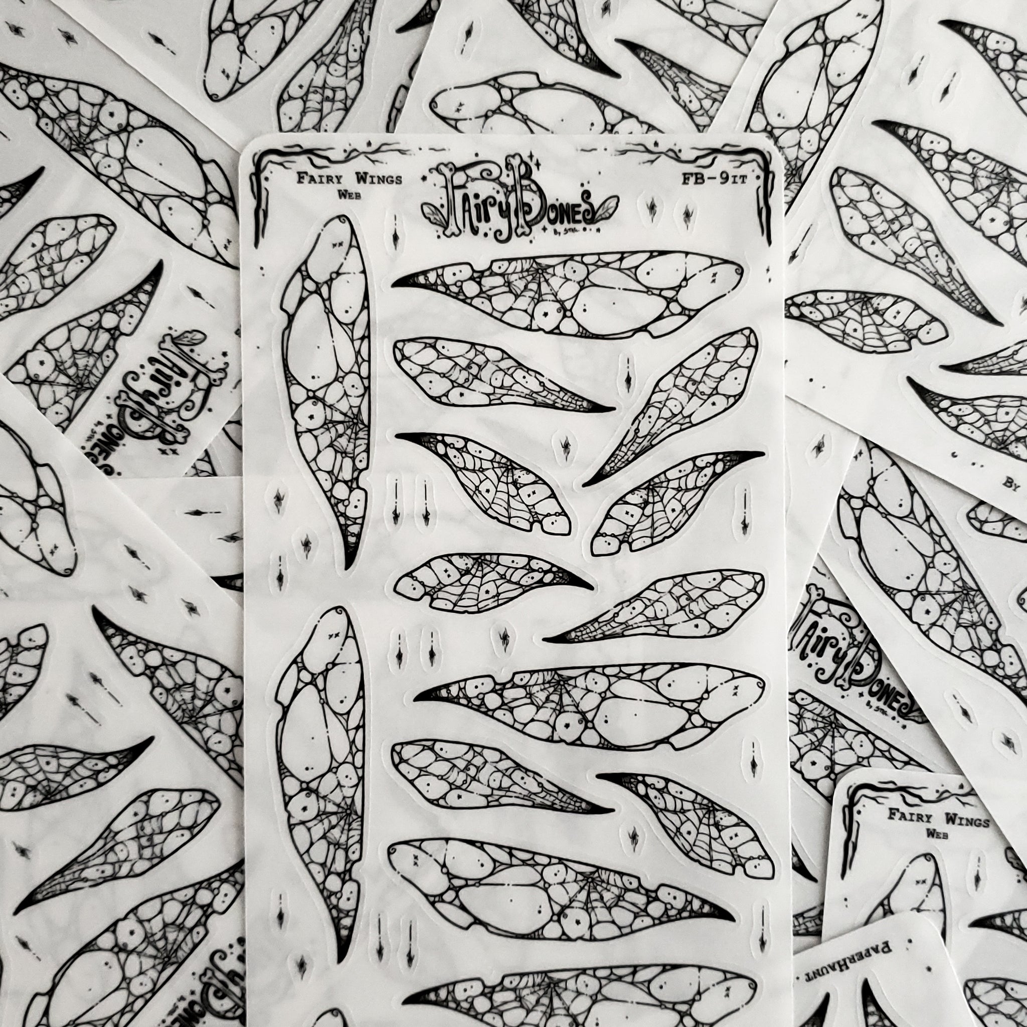Web Fairy Wing STICKER Sheet