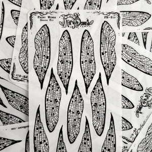 Dragonfly Fairy Wing STICKER Sheet