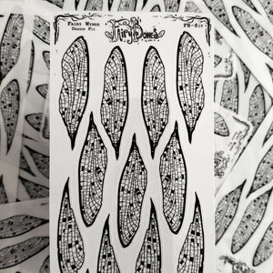 Dragonfly Fairy Wing STICKER Sheet